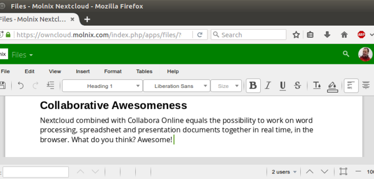 Collabora Online CODE in action